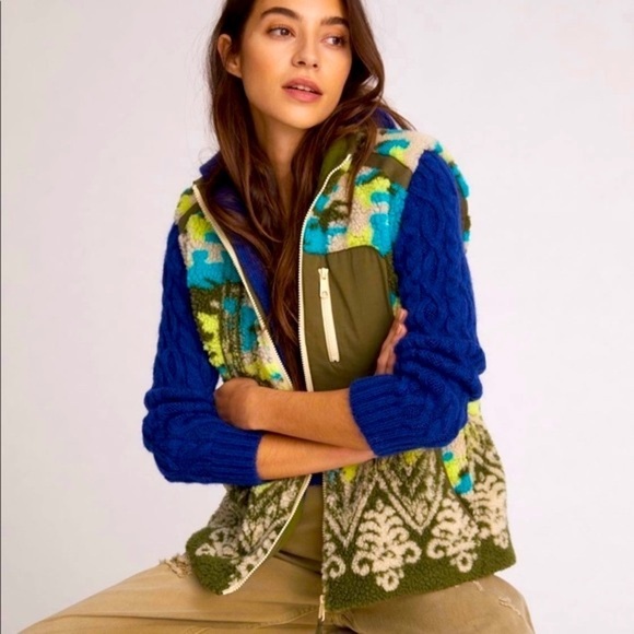 NWT Anthropologie | Pilcro Sherpa Fleece Vest - Picture 1 of 13